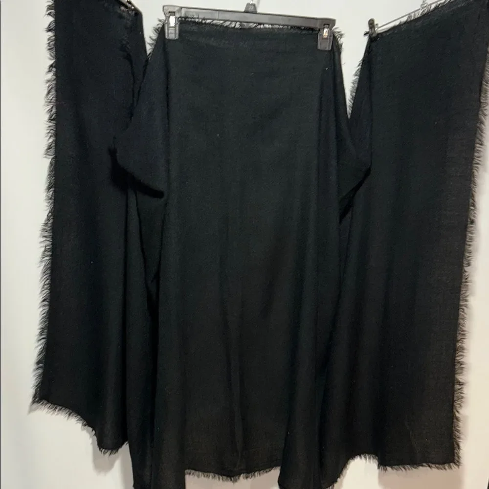 Large, thin, black shawl